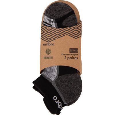 Socquettes lot de 2 t39-46 Homme UMBRO - Publicité Socquettes lot de 2 t39-46 Homme UMBRO - Publicité