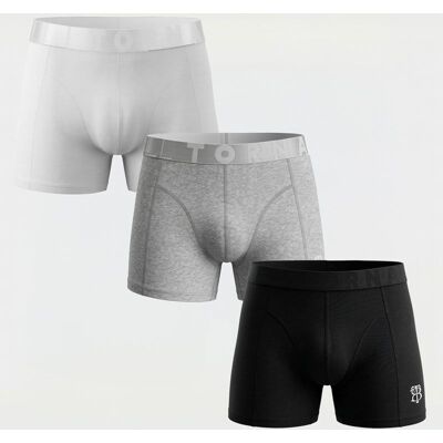 Lot de 3 boxers avec logo brodé Homme BILL TORNADE - Publicité Lot de 3 boxers avec logo brodé Homme BILL TORNADE - Publicité