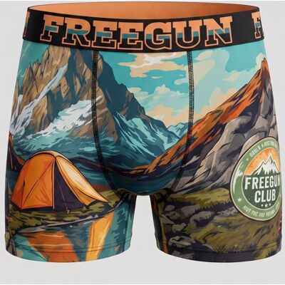 Boxer imprimé paysage Homme FREEGUN - Publicité Boxer imprimé paysage Homme FREEGUN - Publicité