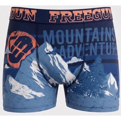 Boxer imprimé montagne Homme FREEGUN - Publicité Boxer imprimé montagne Homme FREEGUN - Publicité