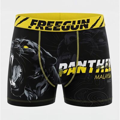 Boxer imprimé panthère Homme FREEGUN - Publicité Boxer imprimé panthère Homme FREEGUN - Publicité