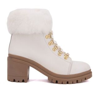 Bottines à lacets Rosenn fourrure blanche Femme LES TROPEZIENNES PAR M.BELARBI - Publicité Bottines à lacets Rosenn fourrure blanche Femme LES TROPEZIENNES PAR M.BELARBI - Publicité