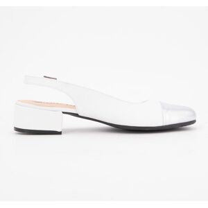 Ballerines loulou nappa argent cuir blanc Femme XAVIER DANAUD - Publicité Ballerines loulou nappa argent cuir blanc Femme XAVIER DANAUD - Publicité