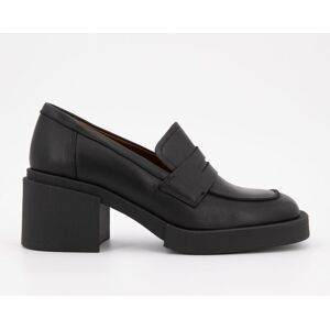 Mocassins noir à talons carrés cuir Femme ELVIO ZANON - Publicité Mocassins noir à talons carrés cuir Femme ELVIO ZANON - Publicité