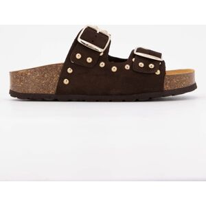 Mules semelle épaisse beige avec clous gold Femme I AM - Publicité Mules semelle épaisse beige avec clous gold Femme I AM - Publicité