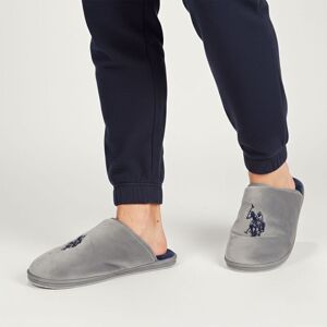 Pantoufles en fausse fourrure avec grand logo brodé Homme US POLO - Publicité Pantoufles en fausse fourrure avec grand logo brodé Homme US POLO - Publicité