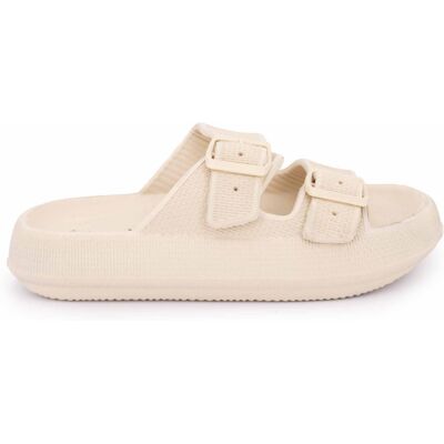 Mules double bride nuon texturée 35/43 Femme LAURA VITA - Publicité Mules double bride nuon texturée 35/43 Femme LAURA VITA - Publicité