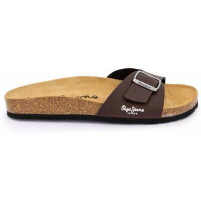 Mules plates uni logo Homme PEPE JEANS - Publicité Mules plates uni logo Homme PEPE JEANS - Publicité