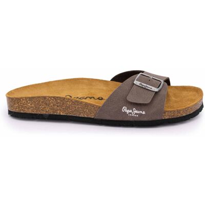 Mules plates uni logo Homme PEPE JEANS - Publicité Mules plates uni logo Homme PEPE JEANS - Publicité