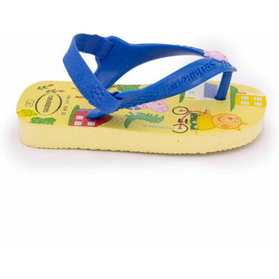 Tongs Peppa Pig élastique bleu Enfant HAVAIANAS - Publicité Tongs Peppa Pig élastique bleu Enfant HAVAIANAS - Publicité