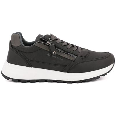 Baskets effet daim avec zips semelle blanche Homme TOM TAILOR - Publicité Baskets effet daim avec zips semelle blanche Homme TOM TAILOR - Publicité