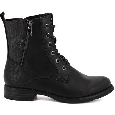 Bottines zippées doublées fausse fourrure Femme TOM TAILOR - Publicité Bottines zippées doublées fausse fourrure Femme TOM TAILOR - Publicité
