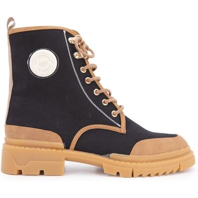 Bottines en tissu Dypster noir avec fermeture éclair Femme LES TROPEZIENNES PAR M.BELARBI - Publicité Bottines en tissu Dypster noir avec fermeture éclair Femme LES TROPEZIENNES PAR M.BELARBI - Publicité