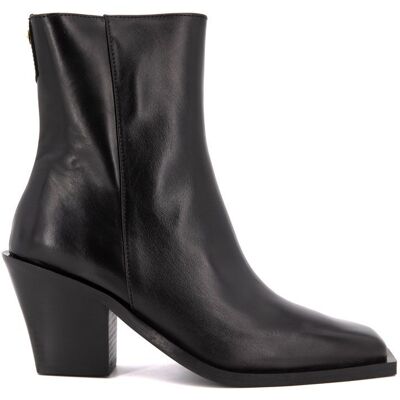 Bottines à talon type santiag noir Femme NOVITA - Publicité Bottines à talon type santiag noir Femme NOVITA - Publicité