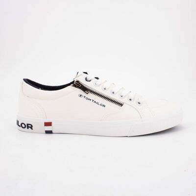 Baskets basses zippées avec logo à lacets Homme TOM TAILOR - Publicité Baskets basses zippées avec logo à lacets Homme TOM TAILOR - Publicité