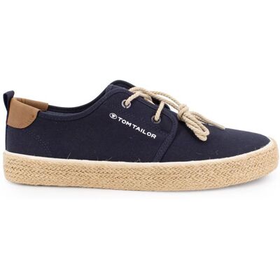 Baskets toile espadrille navy à lacets Homme TOM TAILOR - Publicité Baskets toile espadrille navy à lacets Homme TOM TAILOR - Publicité