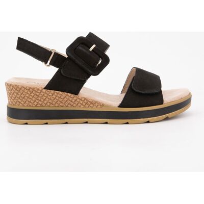 Sandale compensee nubuck olive 36/41 Femme CAPRICE - Publicité Sandale compensee nubuck olive 36/41 Femme CAPRICE - Publicité