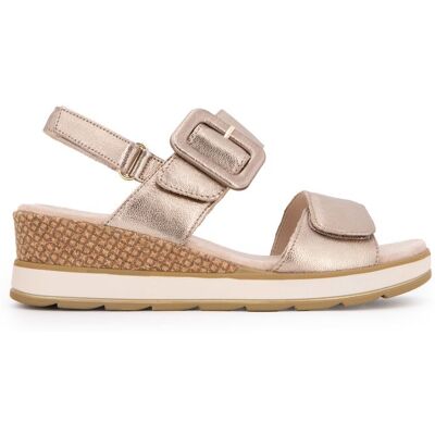 Sandale taupe metallic 36-41 Femme CAPRICE - Publicité Sandale taupe metallic 36-41 Femme CAPRICE - Publicité
