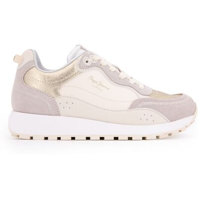 Baskets dean gold mauve semelle crantée Femme PEPE JEANS - Publicité Baskets dean gold mauve semelle crantée Femme PEPE JEANS - Publicité
