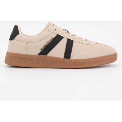 Baskets basses toile suédine avec lacets Homme TOM TAILOR - Publicité Baskets basses toile suédine avec lacets Homme TOM TAILOR - Publicité