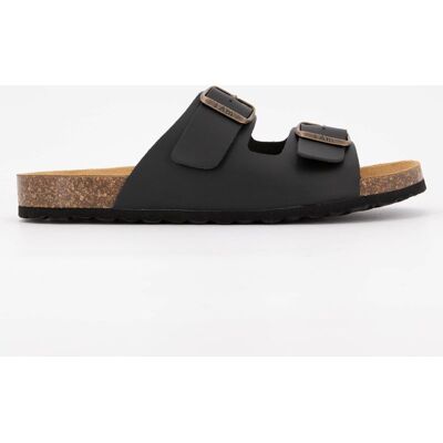 Mules ouvertes avec double-boucle cuire Homme I AM - Publicité Mules ouvertes avec double-boucle cuire Homme I AM - Publicité