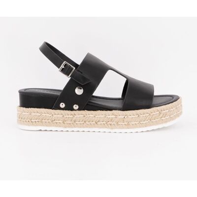 Sandales semelle tissée attache arrière avec boucle DEELUXE 74 - Publicité Sandales semelle tissée attache arrière avec boucle DEELUXE 74 - Publicité