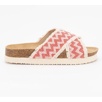 Mules croisees avec petites franges nadirita Femme BERENICE - Publicité Mules croisees avec petites franges nadirita Femme BERENICE - Publicité