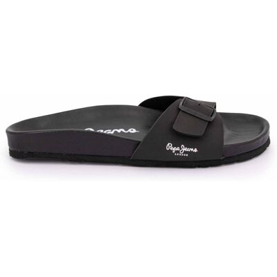 Mules plates plastique avec logo Homme PEPE JEANS - Publicité Mules plates plastique avec logo Homme PEPE JEANS - Publicité