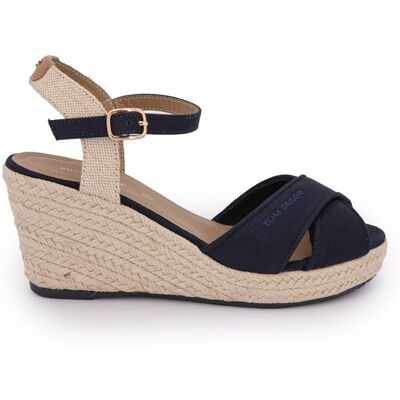 Sandales compensées bi-color Femme TOM TAILOR - Publicité Sandales compensées bi-color Femme TOM TAILOR - Publicité