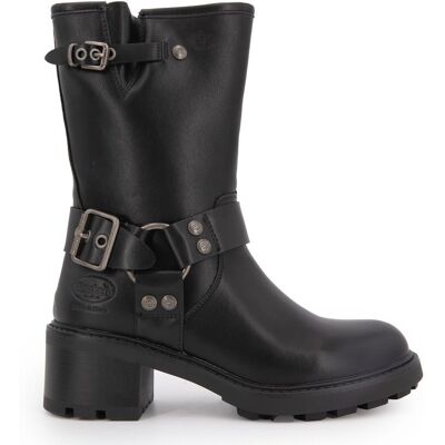 Bottines style motard montantes Femme DOCKERS - Publicité Bottines style motard montantes Femme DOCKERS - Publicité