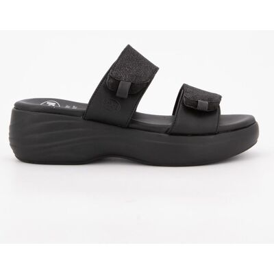 Mules compensées aura double bride noir Femme SCHOLL - Publicité Mules compensées aura double bride noir Femme SCHOLL - Publicité