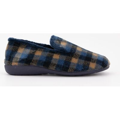 Chaussons polaire confort à carreaux dégradés de marron Homme BONADONA - Publicité Chaussons polaire confort à carreaux dégradés de marron Homme BONADONA - Publicité
