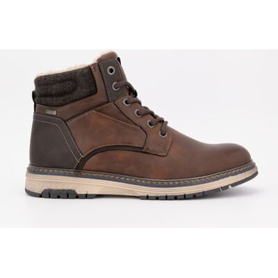 Bottines zippées intérieur moutonné à lacets semelle écru Homme TOM TAILOR - Publicité Bottines zippées intérieur moutonné à lacets semelle écru Homme TOM TAILOR - Publicité