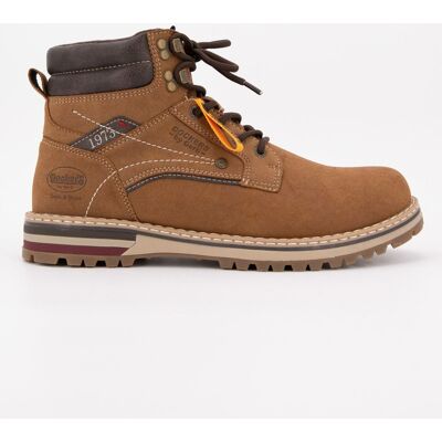 Bottines avec zip cognac avec lacets Homme DOCKERS BY GERLI - Publicité Bottines avec zip cognac avec lacets Homme DOCKERS BY GERLI - Publicité