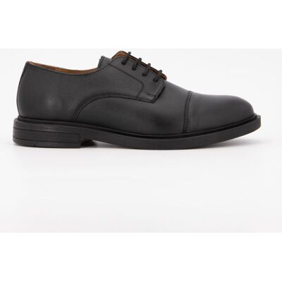 Derbies cuir à lacets avec surpiqures Homme ELWIN - Publicité Derbies cuir à lacets avec surpiqures Homme ELWIN - Publicité
