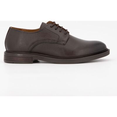 Derbies à lacets basses cuir lisse Homme ELWIN - Publicité Derbies à lacets basses cuir lisse Homme ELWIN - Publicité