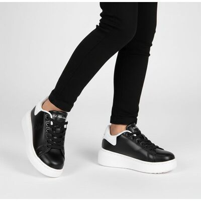 Baskets similicuir grande semelle avec lacets noir Enfant US POLO - Publicité Baskets similicuir grande semelle avec lacets noir Enfant US POLO - Publicité
