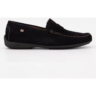 Mocassin cuir daim avec surpiqures Homme FLUCHOS - Publicité Mocassin cuir daim avec surpiqures Homme FLUCHOS - Publicité