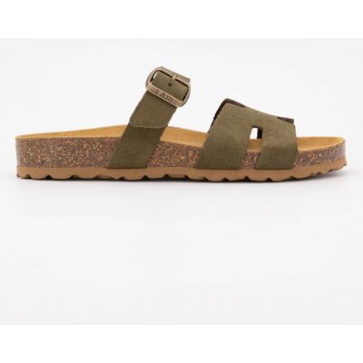 Mules cuir double bride avec boucle Femme I AM - Publicité Mules cuir double bride avec boucle Femme I AM - Publicité