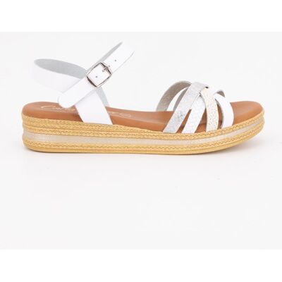 Sandales compensées cuir imprimé serpent semelle corde Femme CARLA TORTOSA - Publicité Sandales compensées cuir imprimé serpent semelle corde Femme CARLA TORTOSA - Publicité