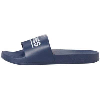 Claquette/mules uni avec logo Homme JACK & JONES - Publicité Claquette/mules uni avec logo Homme JACK & JONES - Publicité