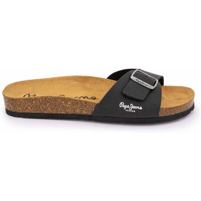 Mules plates uni logo Homme PEPE JEANS - Publicité Mules plates uni logo Homme PEPE JEANS - Publicité