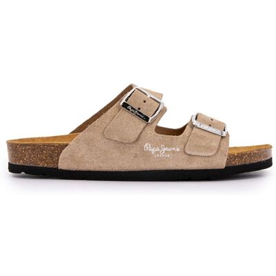 Mules doubles brides beige pop white Femme PEPE JEANS - Publicité Mules doubles brides beige pop white Femme PEPE JEANS - Publicité