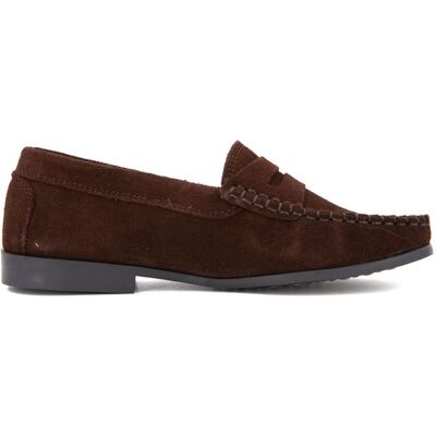 Mocassin 97 158 croute velour 448 marron fonce t36-41 Femme XAVIER DANAUD - Publicité Mocassin 97 158 croute velour 448 marron fonce t36-41 Femme XAVIER DANAUD - Publicité