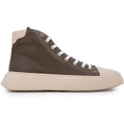 Baskets montantes kaki vert semelle épaisse Homme URBAN - Publicité Baskets montantes kaki vert semelle épaisse Homme URBAN - Publicité