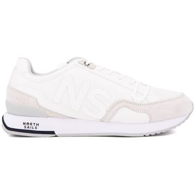 Baskets logo blanc hitch semelle liseré bleu Homme NORTH SAILS - Publicité Baskets logo blanc hitch semelle liseré bleu Homme NORTH SAILS - Publicité