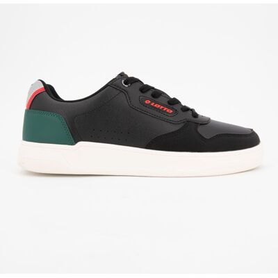 Baskets noires détail coloré à lacets Homme LOTTO - Publicité Baskets noires détail coloré à lacets Homme LOTTO - Publicité