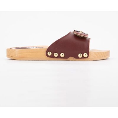 Mules cuir pescura bordeaux starlight semelle effet bois Femme SCHOLL - Publicité Mules cuir pescura bordeaux starlight semelle effet bois Femme SCHOLL - Publicité