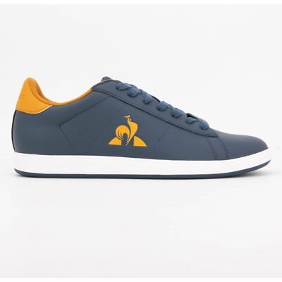 Baskets basses cuir lisse avec lacets Homme LE COQ SPORTIF - Publicité Baskets basses cuir lisse avec lacets Homme LE COQ SPORTIF - Publicité