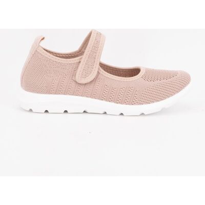 Ballerines légères en toile à scratch semelle fine Femme KELARA - Publicité Ballerines légères en toile à scratch semelle fine Femme KELARA - Publicité